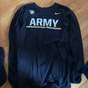 Black army long sleeve shirt